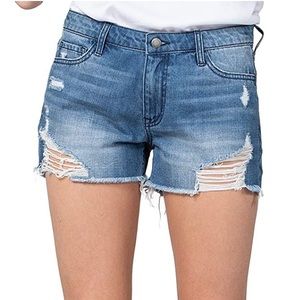 Vervet Cut-off Jean Shorts, Size M